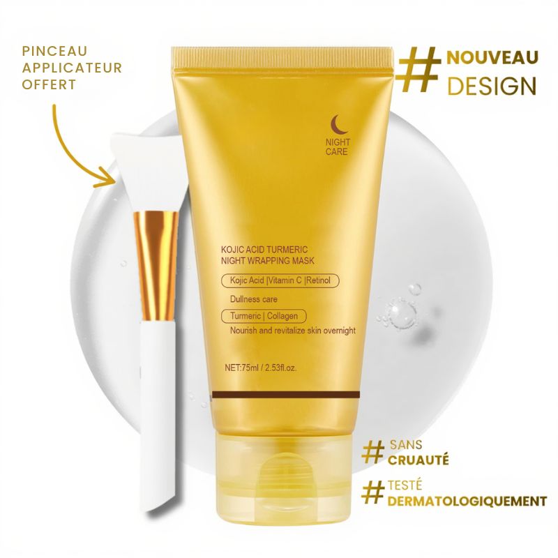 OVALIANCE – Masque de nuit Coréen au curcuma et au collagène