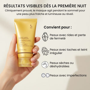 OVALIANCE – Masque de nuit Coréen au curcuma et au collagène